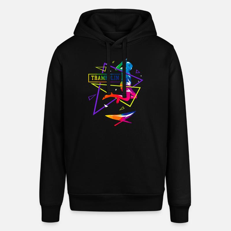 Polygone de trampoline - Sweat à capuche SOUNDER Stanley/Stella Unisexe - noir