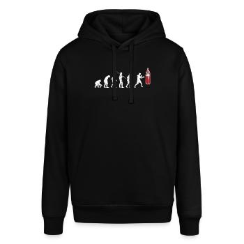 Boxen Evolution - Stanley/Stella Unisex Hoodie SOUNDER - Schwarz - Vorne - Alina (178cm) & Michal (187cm)