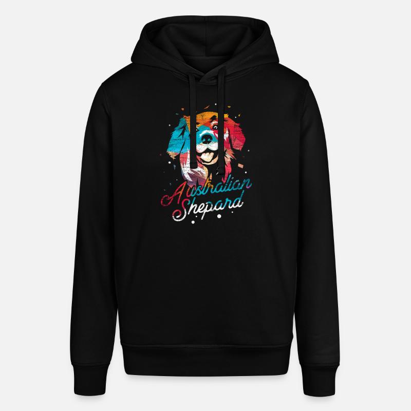 Polygone de berger australien - Sweat à capuche SOUNDER Stanley/Stella Unisexe - noir