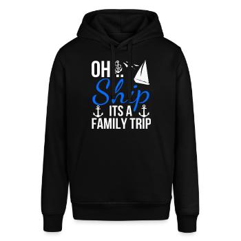 Segeln - Stanley/Stella Unisex Hoodie SOUNDER - Schwarz - Vorne - Alina (178cm) & Michal (187cm)