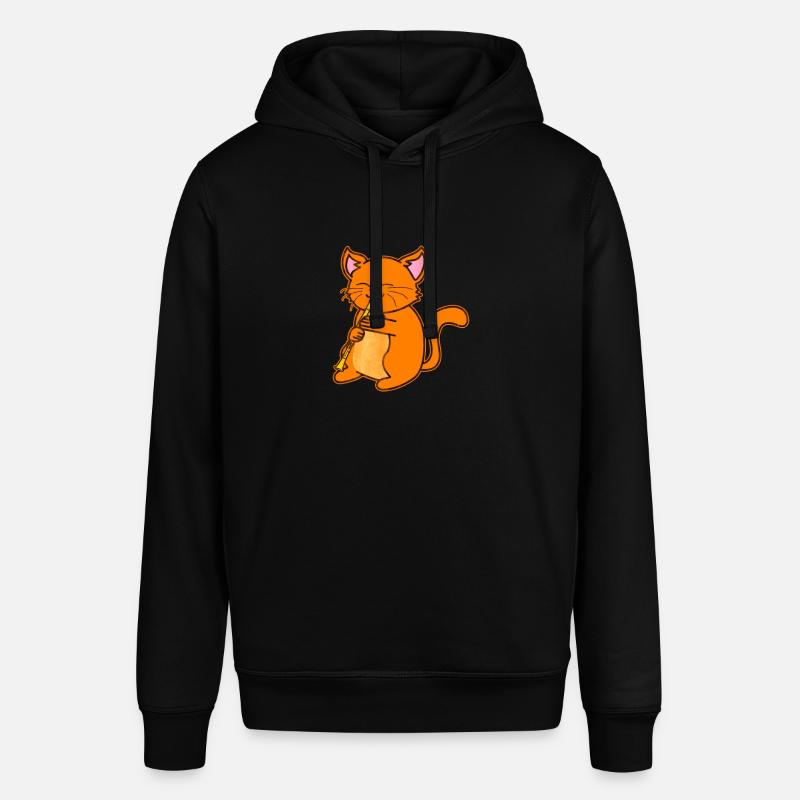 Chat Clarinette - Sweat à capuche SOUNDER Stanley/Stella Unisexe - noir