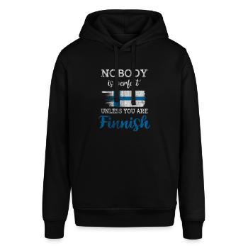 Finnland Finnisch - Stanley/Stella Unisex Hoodie SOUNDER - Schwarz - Vorne - Alina (178cm) & Michal (187cm)