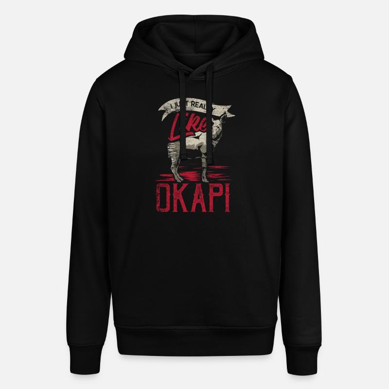Okapi Geschenk - Stanley/Stella Unisex Hoodie SOUNDER - Schwarz