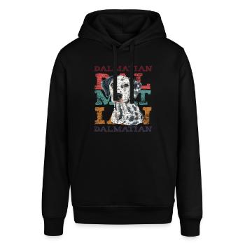 Dalmatiner - Stanley/Stella Unisex Hoodie SOUNDER - Schwarz - Vorne - Alina (178cm) & Michal (187cm)