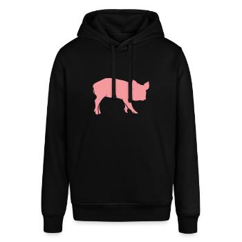 Porcelets de porc - Sweat à capuche SOUNDER Stanley/Stella Unisexe - noir - Devant - Alina (178cm) & Michal (187cm)