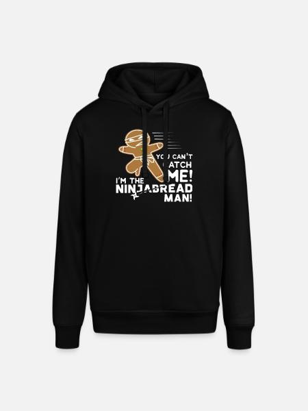 Funny Parody Gingerbread Ninjabread Ninja Gift - Stanley/Stella SOUNDER Unisex Hoodie - black
