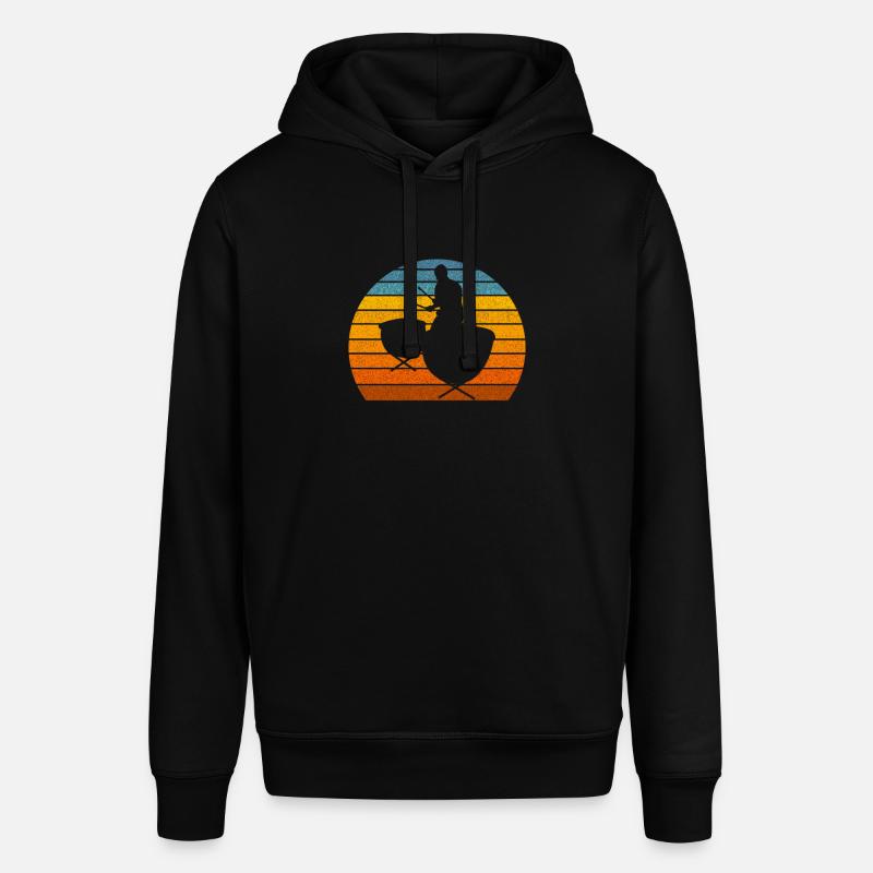 Pauke Coucher de soleil Rétro - Sweat à capuche SOUNDER Stanley/Stella Unisexe - noir