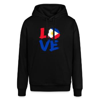 Philippines - Stanley/Stella SOUNDER Unisex Hoodie - black - Front - Alina (178cm) & Michal (187cm)
