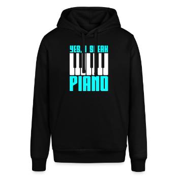 Piano piano - Stanley/Stella SOUNDER Unisex Hoodie - black - Front - Alina (178cm) & Michal (187cm)