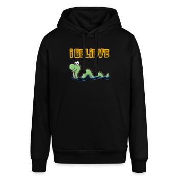 I Believe In Nessie Loch Ness - Stanley/Stella Unisex Hoodie SOUNDER - Schwarz - Vorne - Alina (178cm) & Michal (187cm)