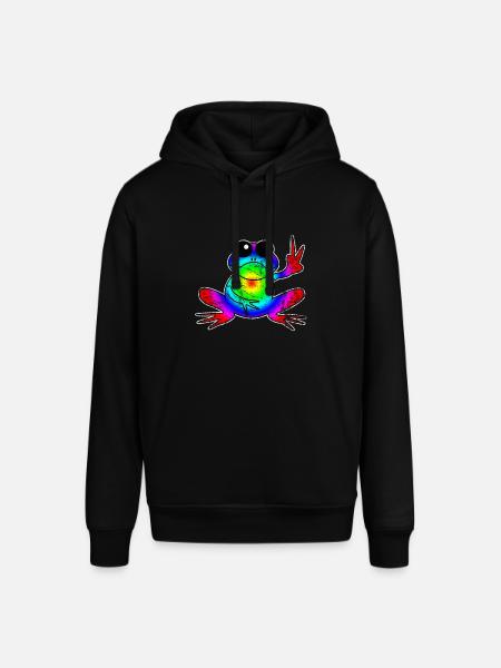 frog - Stanley/Stella SOUNDER Unisex Hoodie - black