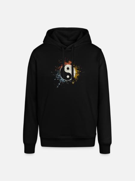 Meditation Music Yin Yang - Stanley/Stella SOUNDER Unisex Hoodie - black