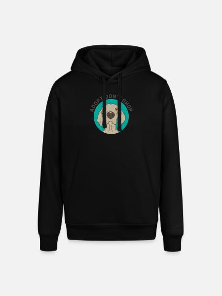 Adopt dont shop - Stanley/Stella SOUNDER Unisex Hoodie - black