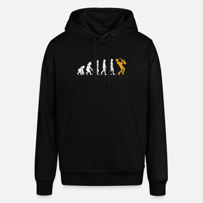 Saxophone Evolution - Stanley/Stella SOUNDER Unisex Hoodie - black