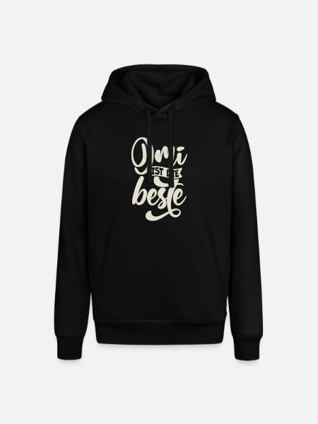 Omi is de beste - Stanley/Stella Uniseks biologische hoodie SOUNDER - zwart