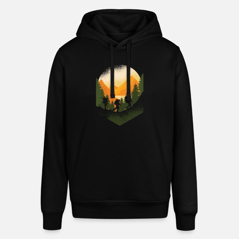 Camping Voyage Randonneurs Alpinisme Backpacker - Sweat à capuche SOUNDER Stanley/Stella Unisexe - noir