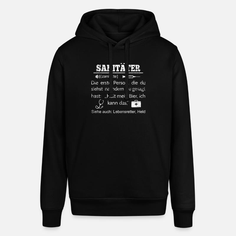 paramédical - Sweat à capuche SOUNDER Stanley/Stella Unisexe - noir