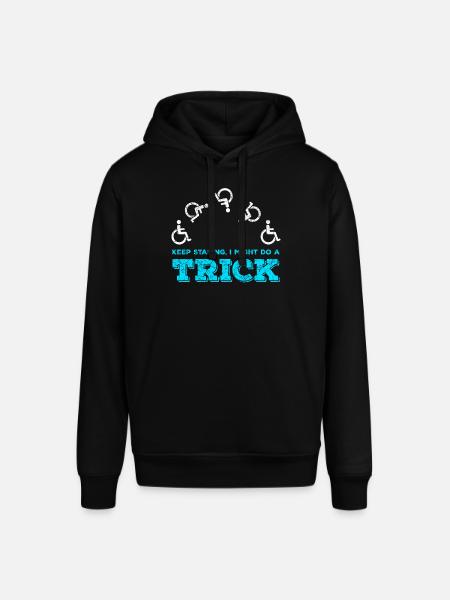 Rollstuhl Rollstuhlfahrer Behinderung Geschenk - Stanley/Stella Unisex Hoodie SOUNDER - Schwarz