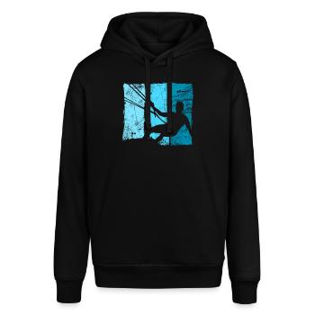 Kiteboard - Stanley/Stella Unisex Hoodie SOUNDER - Schwarz - Vorne - Alina (178cm) & Michal (187cm)