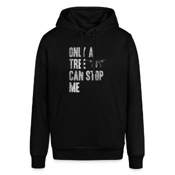 Drohne Pilot - Stanley/Stella Unisex Hoodie SOUNDER - Schwarz - Vorne - Alina (178cm) & Michal (187cm)