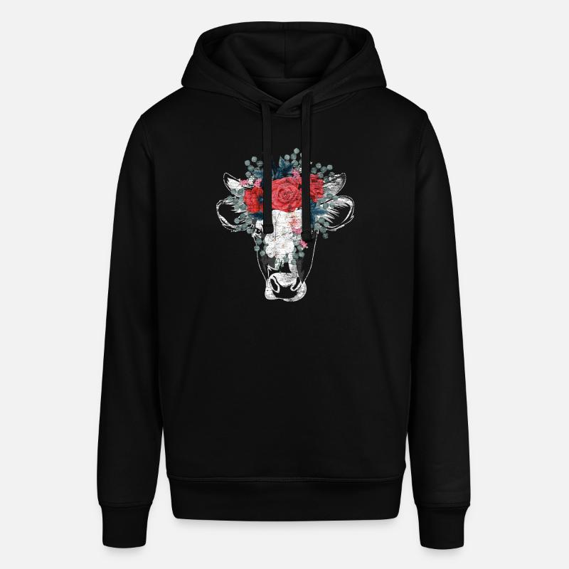 Fleurs de vache - Sweat à capuche SOUNDER Stanley/Stella Unisexe - noir