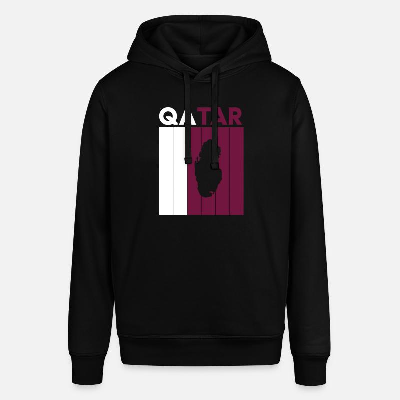 Drapeau et frontière du Qatar - Sweat à capuche SOUNDER Stanley/Stella Unisexe - noir