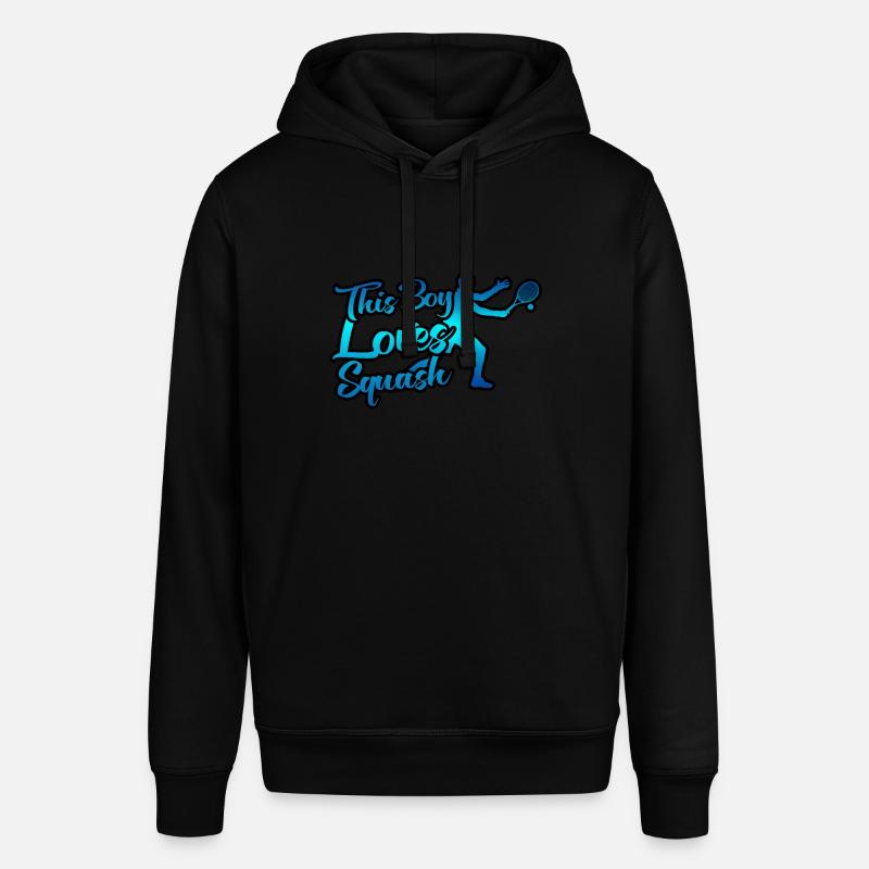 Ce garçon aime le squash - Sweat à capuche SOUNDER Stanley/Stella Unisexe - noir