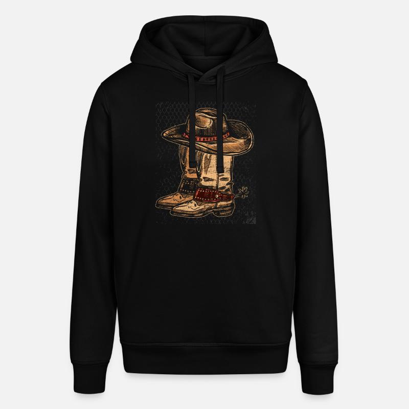 Cadeau cheval Cowboy - Sweat à capuche SOUNDER Stanley/Stella Unisexe - noir