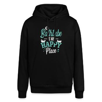 Badewanne Badezimmer Bad - Stanley/Stella Unisex Hoodie SOUNDER - Schwarz - Vorne - Alina (178cm) & Michal (187cm)