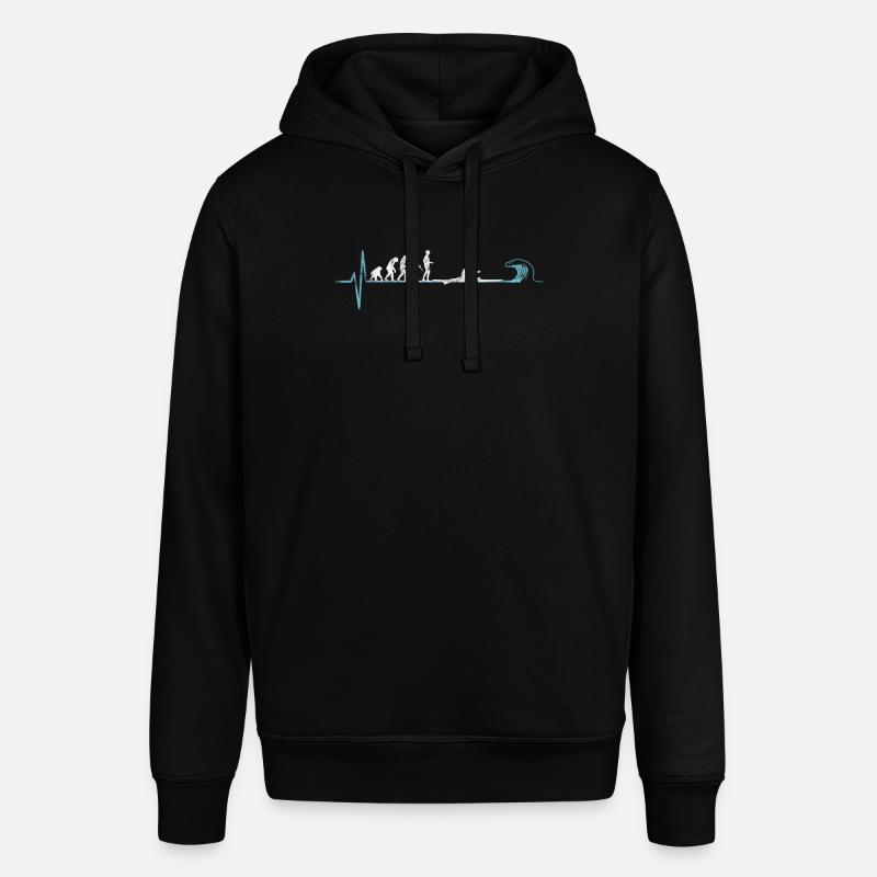 Rudern Evolution eines Ruderer - Stanley/Stella Unisex Hoodie SOUNDER - Schwarz