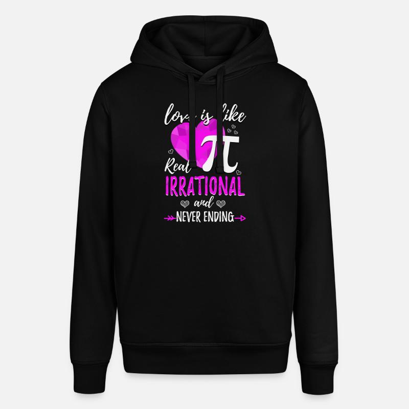 L'amour est irrationnel comme pi - Sweat à capuche SOUNDER Stanley/Stella Unisexe - noir