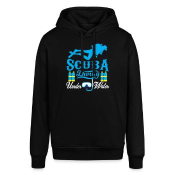 Scuba Diving - Stanley/Stella Unisex Hoodie SOUNDER - Schwarz - Vorne - Alina (178cm) & Michal (187cm)