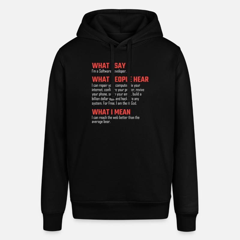 Programmer nerd debugging gift - Stanley/Stella SOUNDER Unisex Hoodie - black