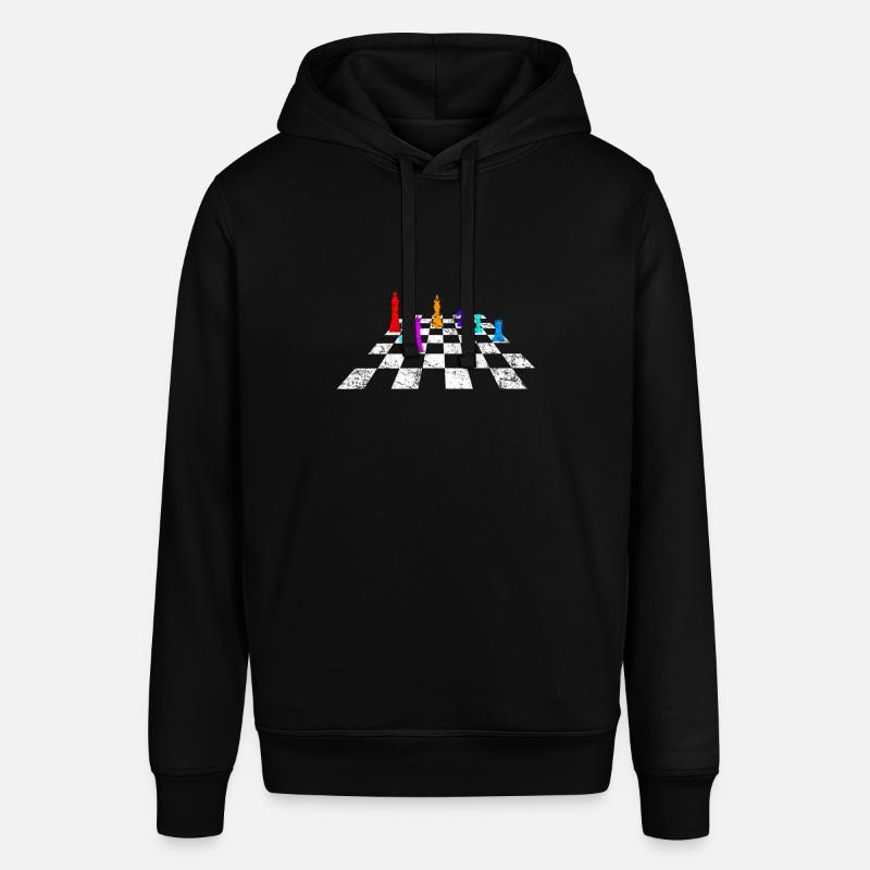 Rétro jeu d’échecs - Sweat à capuche SOUNDER Stanley/Stella Unisexe - noir