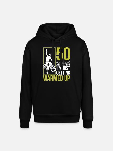 Cyklist 50 års fødselsdag Funny - Stanley/Stella SOUNDER unisex hoodie - sort
