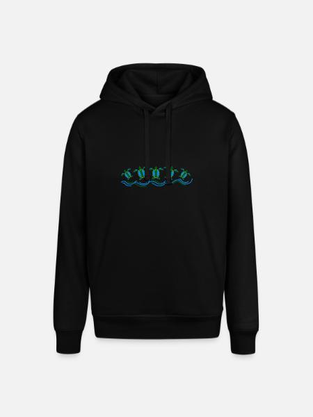 turtle - Stanley/Stella SOUNDER Unisex Hoodie - black