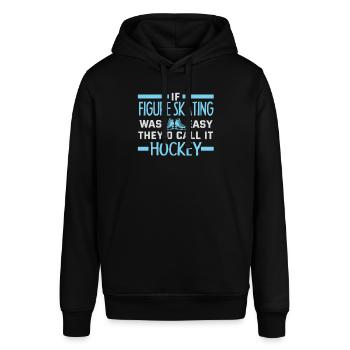 Eiskunstlauf - Stanley/Stella Unisex Hoodie SOUNDER - Schwarz - Vorne - Alina (178cm) & Michal (187cm)
