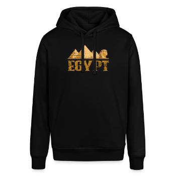 Ägypten Pyramiden - Stanley/Stella Unisex Hoodie SOUNDER - Schwarz - Vorne - Alina (178cm) & Michal (187cm)