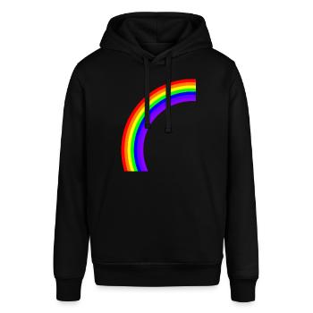 Rainbow - Stanley/Stella SOUNDER Unisex Hoodie - black - Front - Alina (178cm) & Michal (187cm)