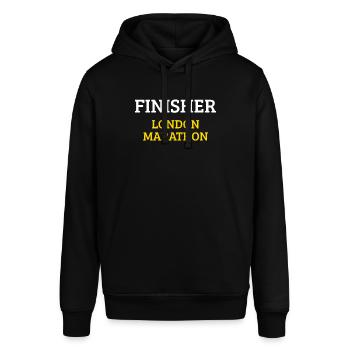 Finisher London Marathon - Stanley/Stella SOUNDER Unisex Hoodie - black - Front - Alina (178cm) & Michal (187cm)