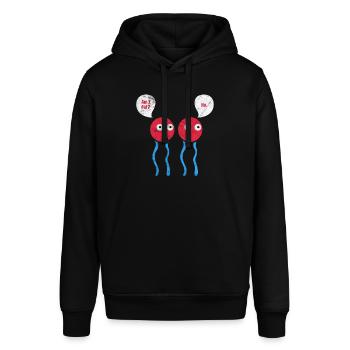 Biologie - Stanley/Stella Unisex Hoodie SOUNDER - Schwarz - Vorne - Alina (178cm) & Michal (187cm)