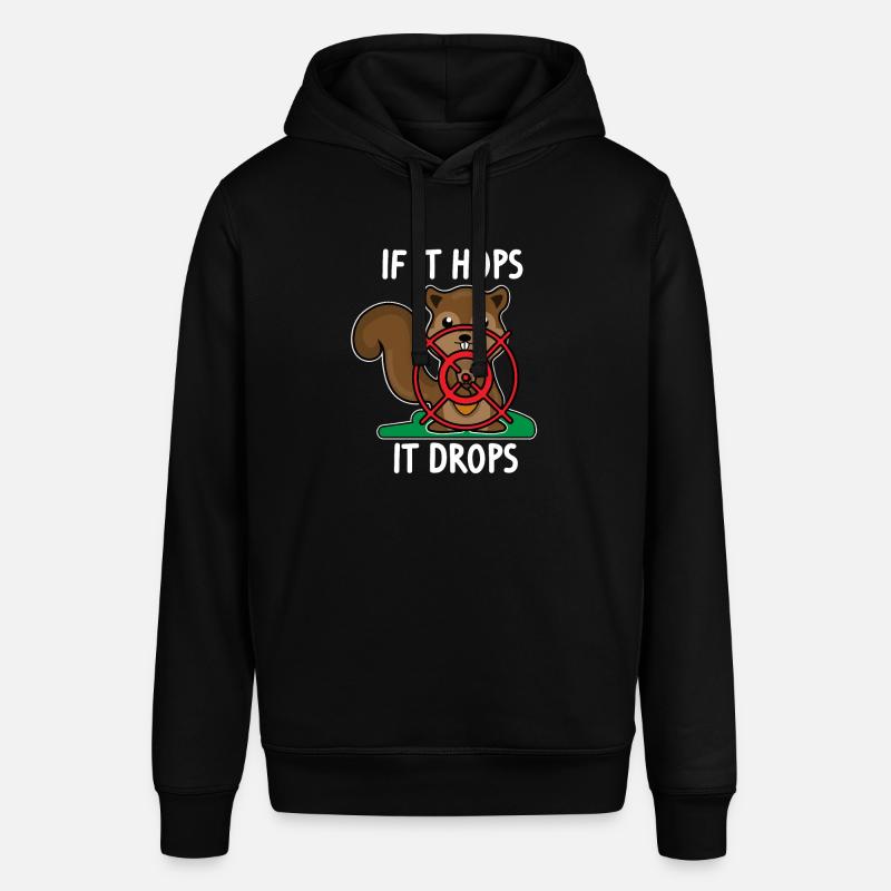 Eichhörnchenjäger Eichhörnchen Nagetier-Witze - Stanley/Stella Unisex Hoodie SOUNDER - Schwarz