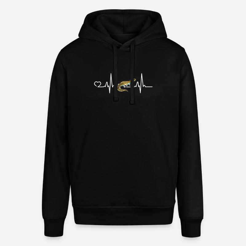 Leopardgecko Evolution Eidechse Reptilien Geschenk - Stanley/Stella Unisex Hoodie SOUNDER - Schwarz