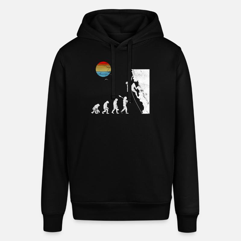 Klettern Bouldern Evolution - Stanley/Stella Unisex Hoodie SOUNDER - Schwarz