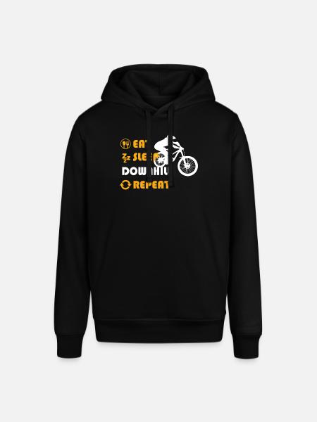 Downhill Graphic Tshirt - Stanley/Stella SOUNDER Unisex Hoodie - black