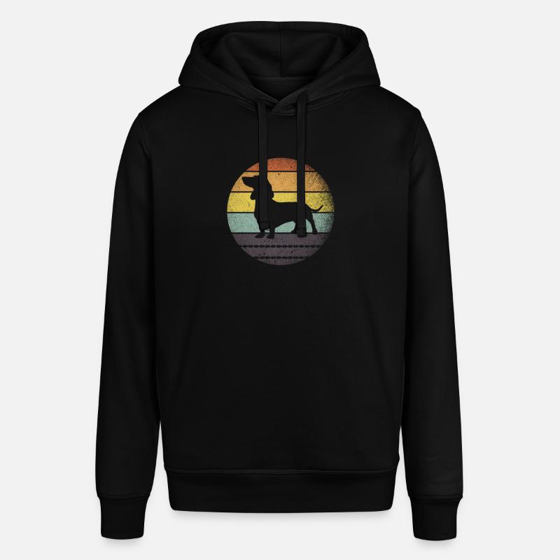 Teckel rétro - Sweat à capuche SOUNDER Stanley/Stella Unisexe - noir