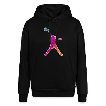 Basketball retro vintage - Stanley/Stella SOUNDER Unisex Hoodie - black - Front - Alina (178cm) & Michal (187cm)