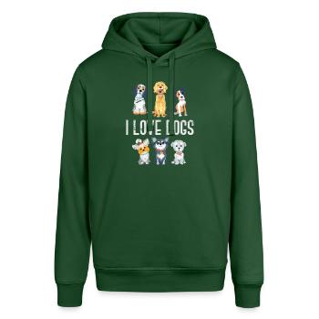 Amoureux des chiens - Sweat à capuche SOUNDER Stanley/Stella Unisexe - vert bouteille - Devant - Alina (178cm) & Michal (187cm)