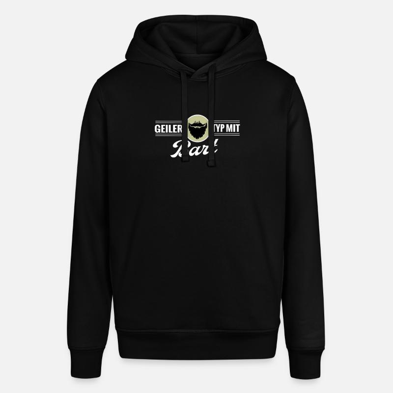 Geiler Typ Mit Bart Barbier Vollbart - Stanley/Stella Unisex Hoodie SOUNDER - Schwarz
