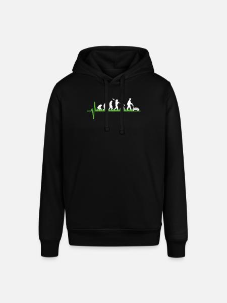 Lawn Mower Gardener Evolution Gift - Stanley/Stella SOUNDER Unisex Hoodie - black